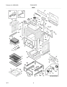 07 - Body parts for Frigidaire Range FGGS3045KFE / from AppliancePartsPros.com