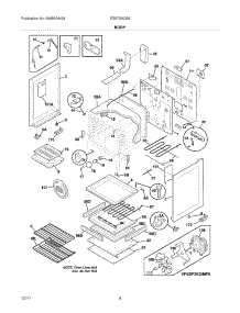 05 - Body parts for Frigidaire Range FGEF3032MWA / from AppliancePartsPros.com