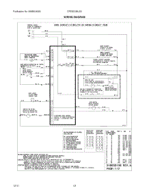 12 - Wiring Diagram parts for Frigidaire Range CFES3035LS3 / from AppliancePartsPros.com