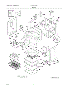 05 - Body parts for Frigidaire Range BKEF3048LSH / from AppliancePartsPros.com
