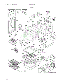 05 - Body parts for Frigidaire Range CGEF3032MFC / from AppliancePartsPros.com