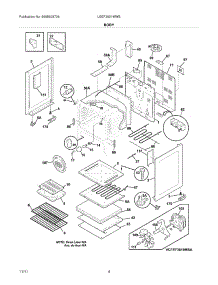 05 - Body parts for Frigidaire Range LEEF3021MWB / from AppliancePartsPros.com