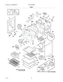 05 - Body parts for Frigidaire Range CFEF3019MSB / from AppliancePartsPros.com