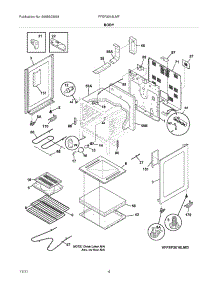 05 - Body parts for Frigidaire Range FFEF3018LMF / from AppliancePartsPros.com