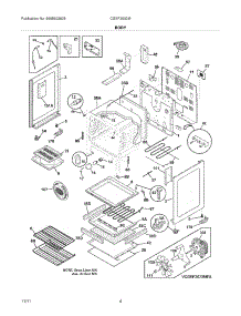 05 - Body parts for Frigidaire Range CGEF3032MBA / from AppliancePartsPros.com