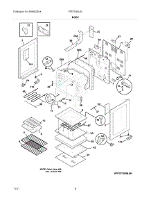 05 - Body parts for Frigidaire Range FFEF3050LSJ / from AppliancePartsPros.com