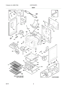 07 - Body parts for Frigidaire Range CGGF3032MFA / from AppliancePartsPros.com