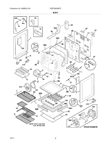05 - Body parts for Frigidaire Range FGEF3055MFC / from AppliancePartsPros.com