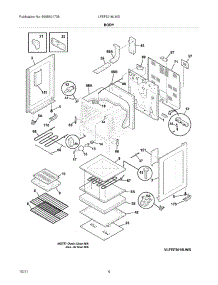 05 - Body parts for Frigidaire Range LFEF3018LWD / from AppliancePartsPros.com