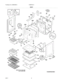 05 - Body parts for Frigidaire Range CGEF3031KWE / from AppliancePartsPros.com