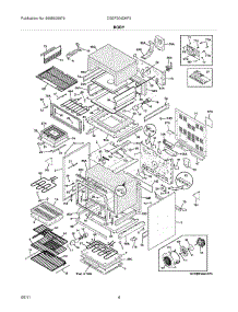 05 - Body parts for Frigidaire Range CGEF304DKF3 / from AppliancePartsPros.com