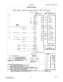 13 - Wiring Diagram parts for Frigidaire Range FGEF304DKWC / from AppliancePartsPros.com