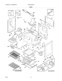 07 - Body parts for Frigidaire Range DGGF3054KFN / from AppliancePartsPros.com