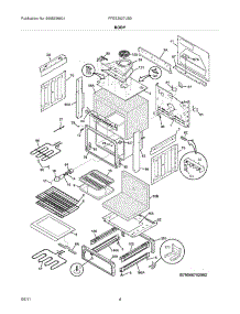 05 - Body parts for Frigidaire Range FFES3027LSB / from AppliancePartsPros.com