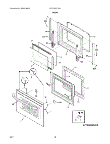 09 - Door parts for Frigidaire Range FFES3027LSB / from AppliancePartsPros.com