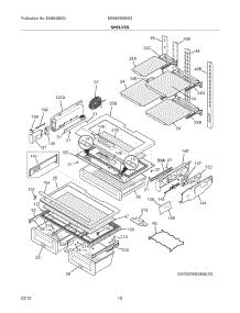 09 - Shelves parts for Electrolux Refrigerator EW28BS85KS3 / from AppliancePartsPros.com