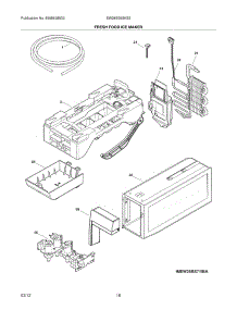 17 - Fresh Food Ice Maker parts for Electrolux Refrigerator EW28BS85KS3 / from AppliancePartsPros.com