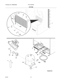 07 - System parts for Frigidaire Freezer FFU21F5HWX / from AppliancePartsPros.com