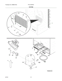 07 - System parts for Frigidaire Freezer FFU21F5HWY / from AppliancePartsPros.com