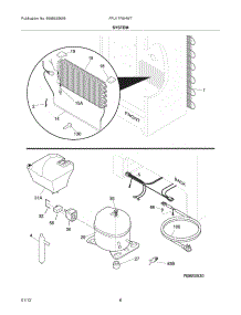 07 - System parts for Frigidaire Freezer FFU17F5HWT / from AppliancePartsPros.com