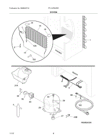 07 - System parts for Frigidaire Freezer FFU14F5HWR / from AppliancePartsPros.com