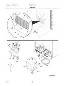 07 - System parts for Frigidaire Freezer FFU21F5HWW / from AppliancePartsPros.com