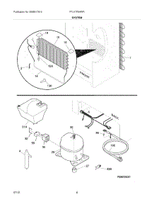 07 - System parts for Frigidaire Freezer FFU17F5HWR / from AppliancePartsPros.com