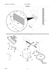 07 - System parts for Frigidaire Freezer GLFH21F8HWH / from AppliancePartsPros.com