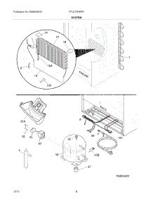 07 - System parts for Frigidaire Freezer FFU21F5HWR / from AppliancePartsPros.com