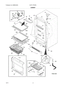 05 - Cabinet parts for Frigidaire Freezer GLFH17F8HWL / from AppliancePartsPros.com