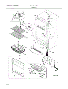 05 - Cabinet parts for Frigidaire Freezer LFFH17F7HWH / from AppliancePartsPros.com
