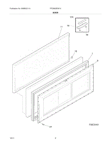 03 - Door parts for Frigidaire Freezer FFC0923DW10 / from AppliancePartsPros.com