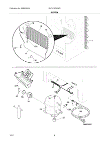 07 - System parts for Frigidaire Freezer GLFU21F8HWG / from AppliancePartsPros.com
