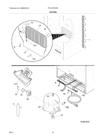 07 - System parts for Frigidaire Freezer FFU21F5HWN / from AppliancePartsPros.com