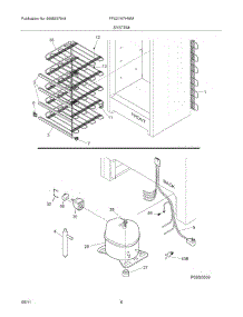07 - System parts for Frigidaire Freezer FFU21M7HWM / from AppliancePartsPros.com