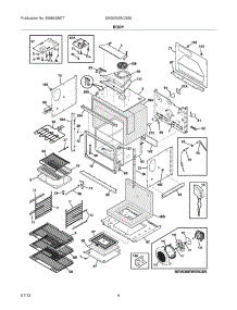 05 - Body parts for Electrolux Oven EW30EW5CGS8 / from AppliancePartsPros.com