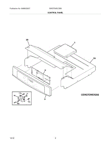 03 - Control Panel parts for Electrolux Oven EW27EW5CGS8 / from AppliancePartsPros.com