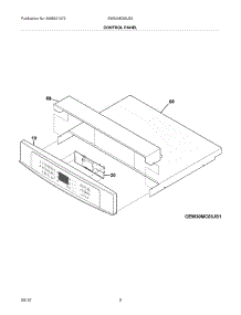 03 - Control Panel parts for Electrolux Oven EW30MC65JS3 / from AppliancePartsPros.com