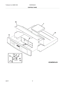 03 - Control Panel parts for Electrolux Oven EI30EW35JS3 / from AppliancePartsPros.com