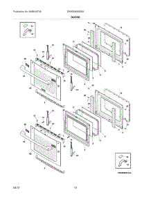 09 - Doors parts for Electrolux Oven EW30EW65GSA / from AppliancePartsPros.com