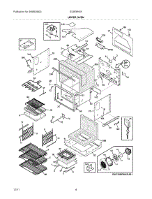 05 - Upper Oven parts for Electrolux Oven EI30EW45KB1 / from AppliancePartsPros.com