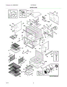 05 - Upper Oven parts for Electrolux Oven EI27EW45KB1 / from AppliancePartsPros.com