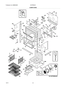 07 - Lower Oven parts for Electrolux Oven EI27EW45KB1 / from AppliancePartsPros.com