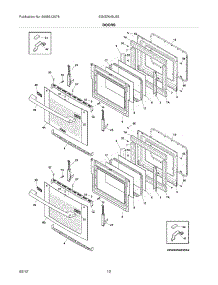 09 - Doors parts for Electrolux Oven EI30EW45JS3 / from AppliancePartsPros.com