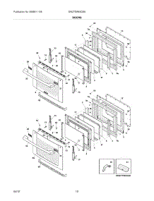 09 - Doors parts for Electrolux Oven EW27EW65GS8 / from AppliancePartsPros.com