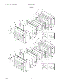 09 - Doors parts for Electrolux Oven EW30EW6CGS9 / from AppliancePartsPros.com