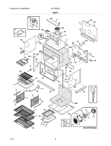 05 - Body parts for Electrolux Oven EI27EW35KB1 / from AppliancePartsPros.com