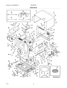 05 - Microwave parts for Electrolux Oven EW27MC65JW2 / from AppliancePartsPros.com