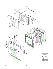 09 - Doors parts for Electrolux Oven EW27MC65JW2 / from AppliancePartsPros.com