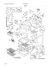 05 - Body parts for Frigidaire Range FGEF3032MFD / from AppliancePartsPros.com